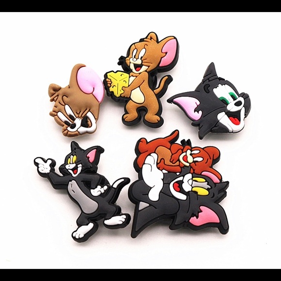 tom and jerry croc charms